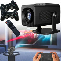 Смарт-проектор 4K UHD з ігровою приставкою на Android та 2 джойстиками